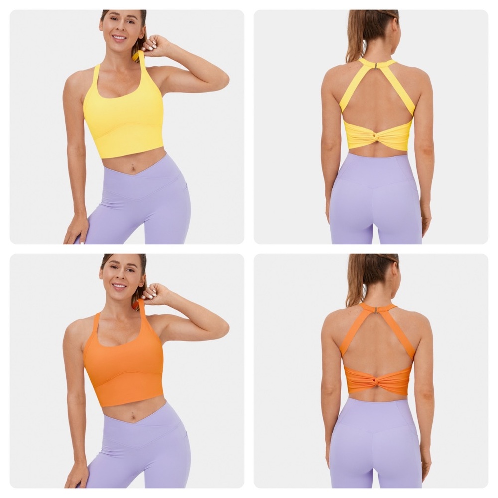 LOT HALARA cropped yoga tanks